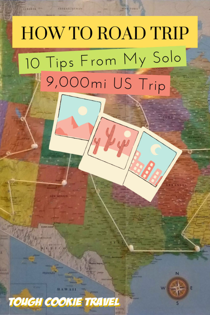 Ultimate Solo Road Trip Advice | Planning a long solo road trip? Make sure you set off on the right foot (or tire) and check out my list of vital tips and lessons from my recent 9,000 mile solo road trip across the US. #roadtrip #vanlife #solotravel #us #america