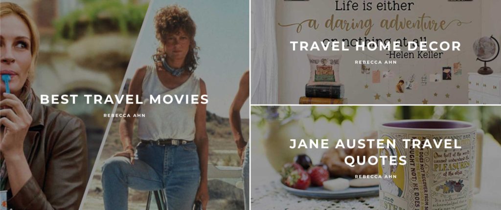 Need some travel inspiration? Click to read my articles on the best travel movies, quotes, decor, and resources to feed your wanderlust while you're stuck at home.