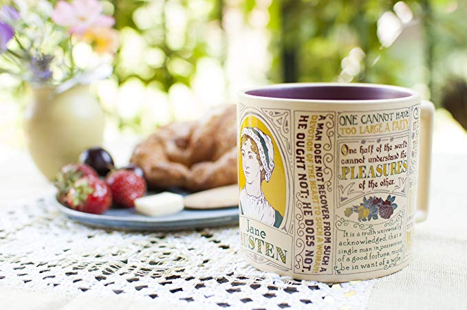 Get your Jane Austen quotes mug on Amazon for travel inspiration