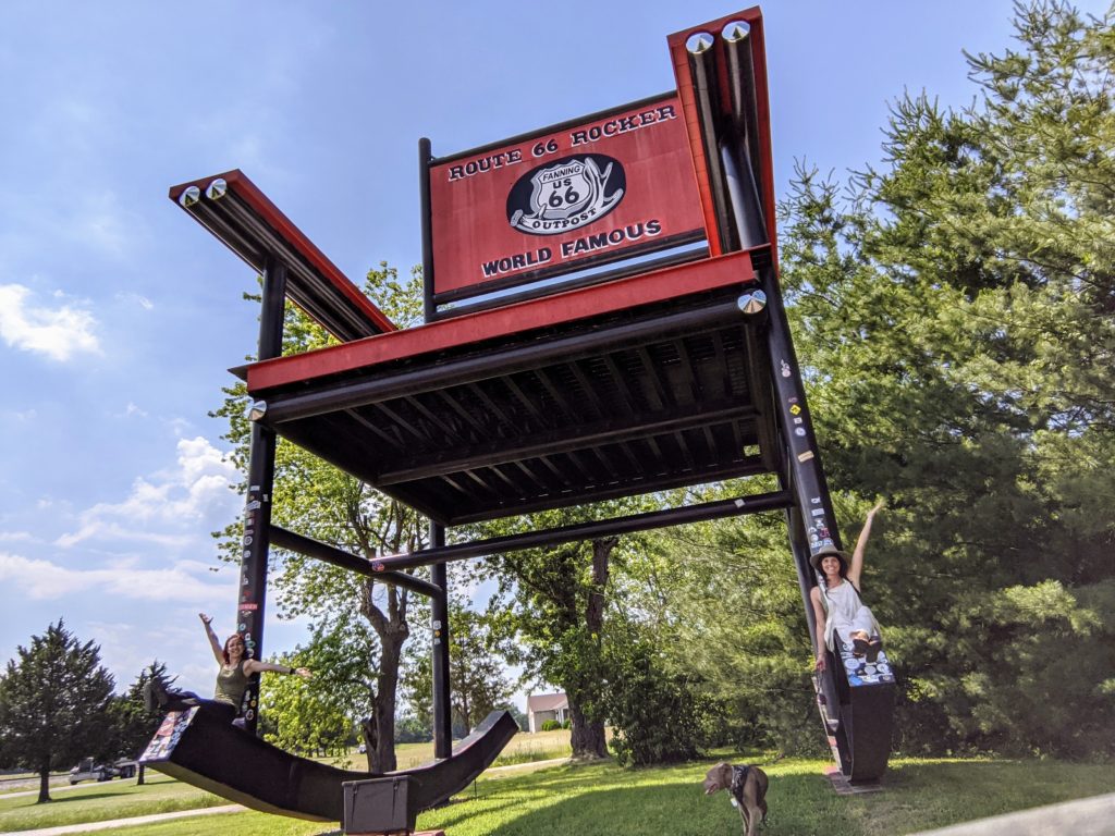 Route 66 Road Trip: World's 2nd Largest Rocker in Fanning, MO