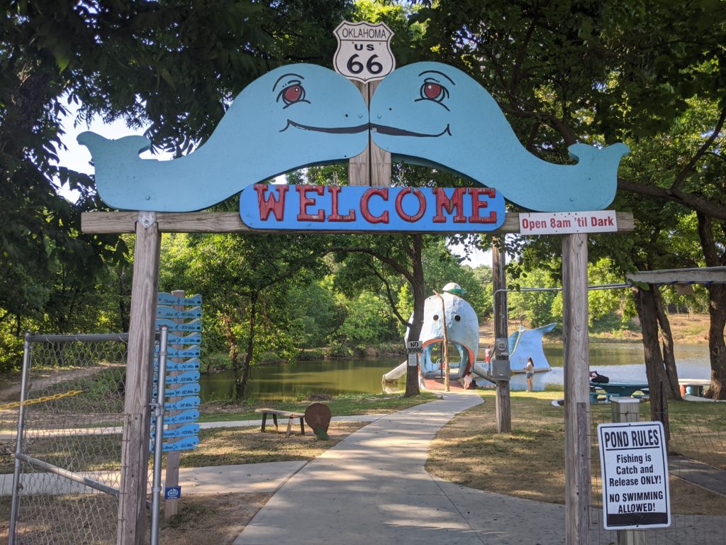 Route 66 Road Trip: The Blue Whale in Catoosa, OK