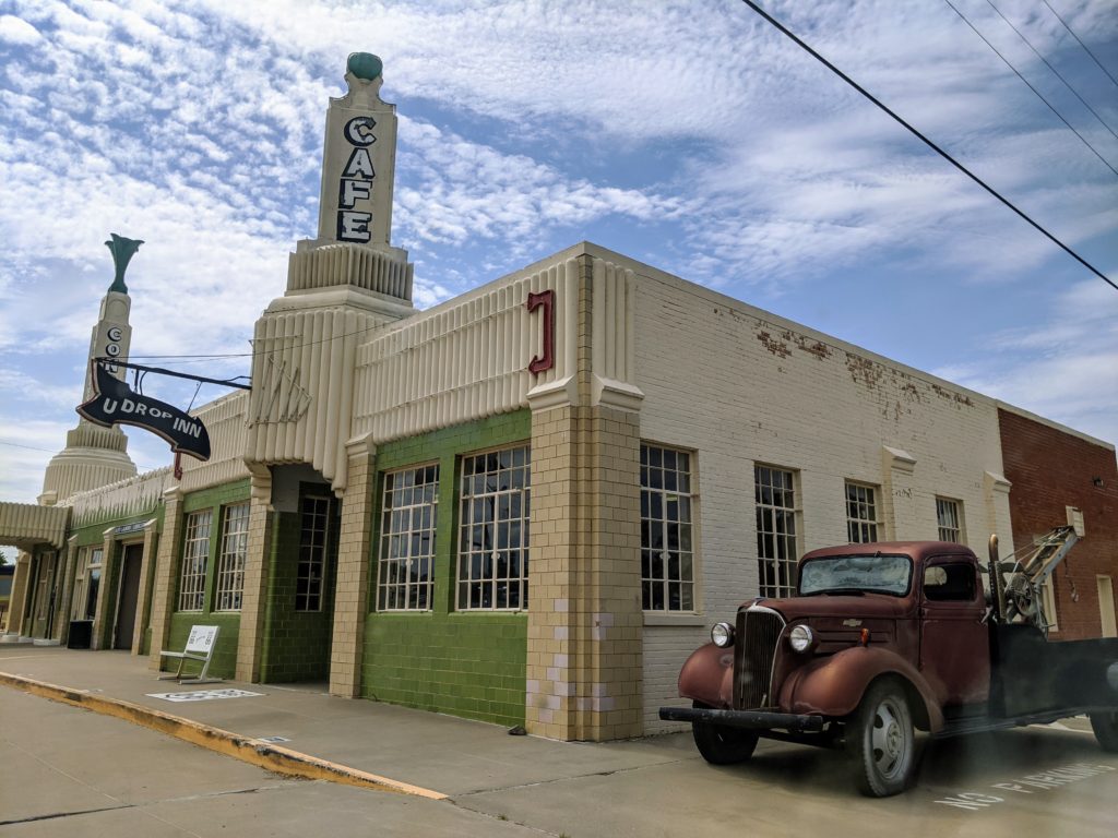 Route 66 Road Trip: U-Drop Inn Café in Shamrock, TX