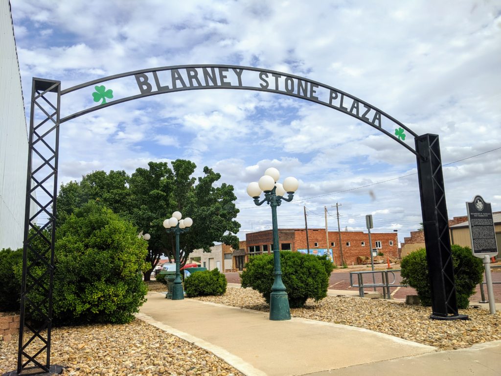 Route 66 Road Trip: Blarney Stone Plaza in Shamrock, TX