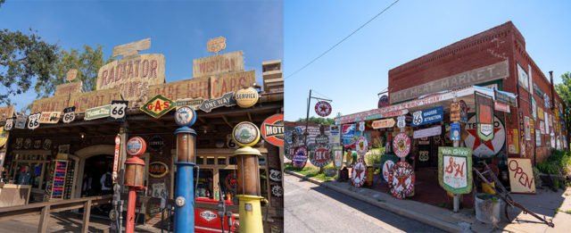Route 66 Road Trip: Sandhills Curiosity Shop and Radiator Springs in the movie Cars