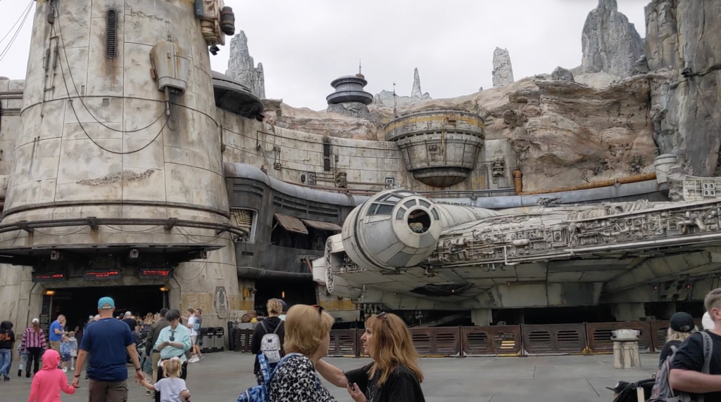 Ride the Millennium Falcon: Smuggler's Run dark ride at Disneyland