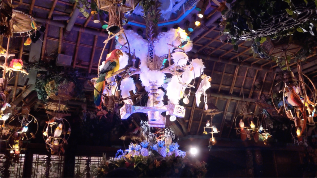 Enjoy the Enchanted Tiki Room show at Disneyland