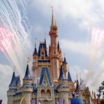 Watch the fireworks over Sleeping Beauty Castle at Disneyland